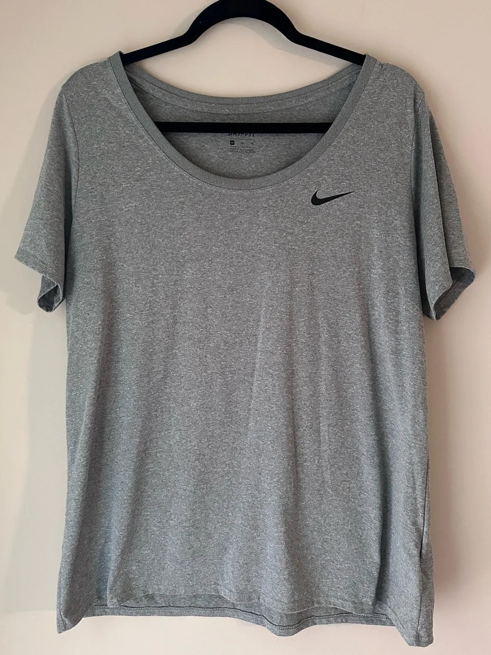 Nike Women's Light Gray Dri-Fit Tee